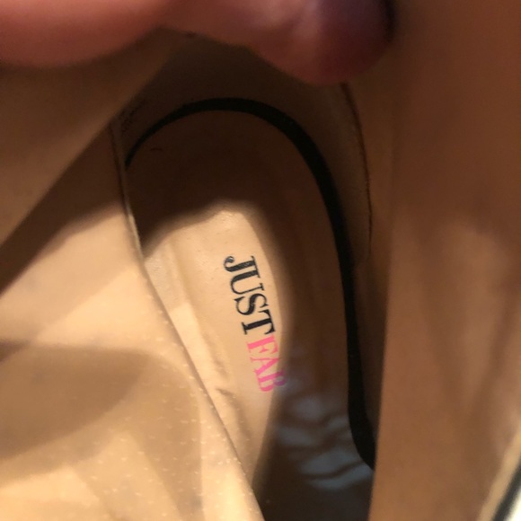 Just fab lace up booties sz 7 guc some wear - Picture 7 of 12